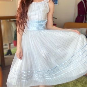 Vintage 1950s Striped Party Dress